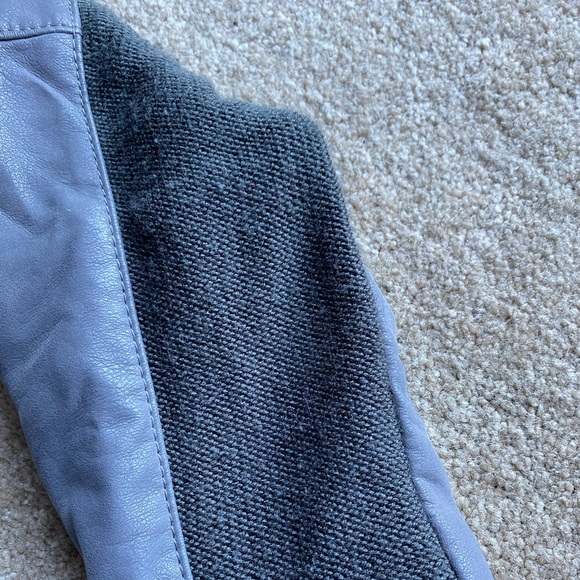 free people cool and clean jacket moto distressed suede edgy zipper large - Picture 7 of 10